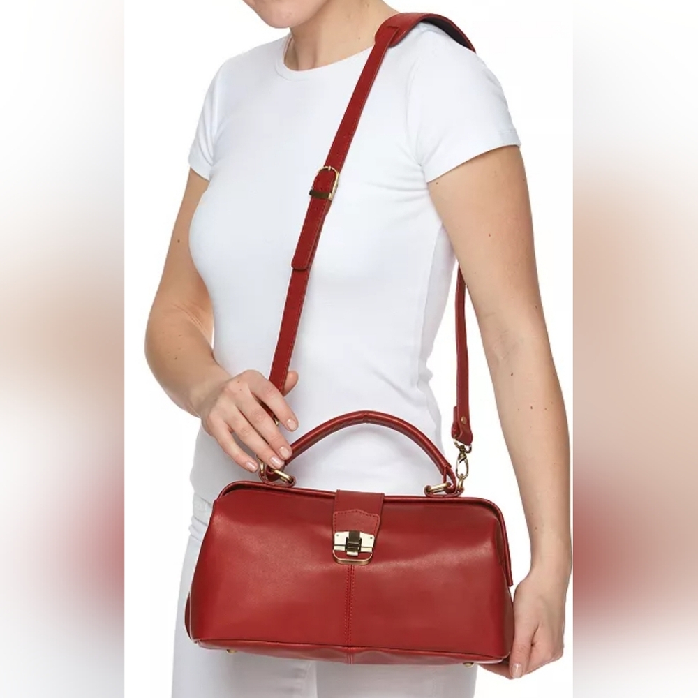 Ameri Leather Doctor’s Handbag Satchel Crossbody … - image 7